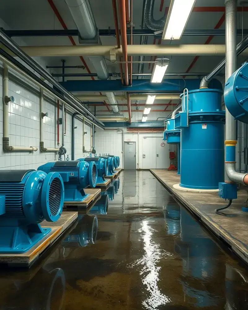 苫小牧 / 水産加工場 排水ポンプの緊急修理の写真
